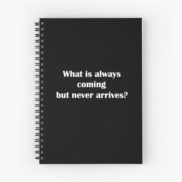 Item preview, What is always coming but never arrives?  designed and sold by LeratoM.