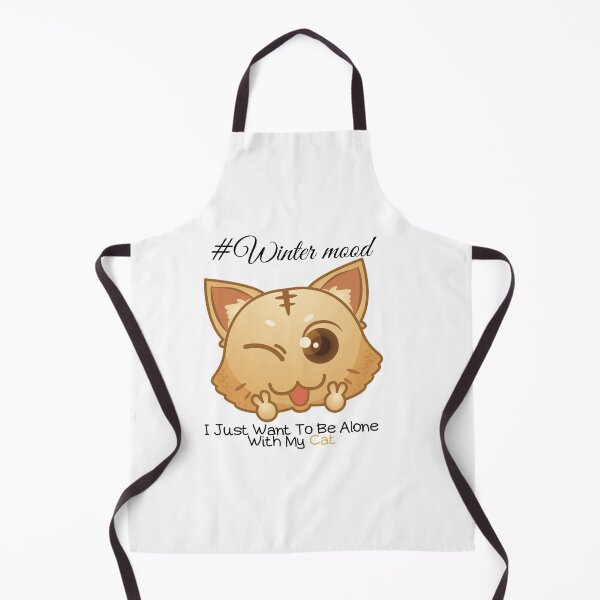 Item preview, I Just Want To Be Alone With My Cat - Trendy Wintermood Cat Design Gift Idea For Cat and Winter Lovers designed and sold by Prince - Bestseller ★★★★★.
