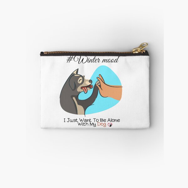 Item preview, I Just Want To Be Alone With My Dog - Trendy Wintermood Dog Design Gift Idea For Dog and Winter Lovers designed and sold by Prince - Bestseller ★★★★★.