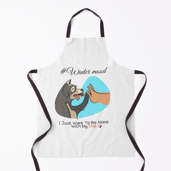 Item preview, I Just Want To Be Alone With My Dog - Trendy Wintermood Dog Design Gift Idea For Dog and Winter Lovers designed and sold by Prince - Bestseller ★★★★★.