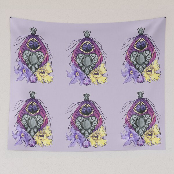 Item preview, Peacock eye and flowers designed and sold by KnowingWonder.