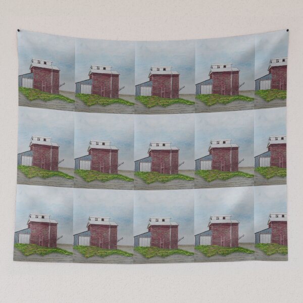 Item preview, Old-fashioned wooden grain elevator designed and sold by lisavonbiela.