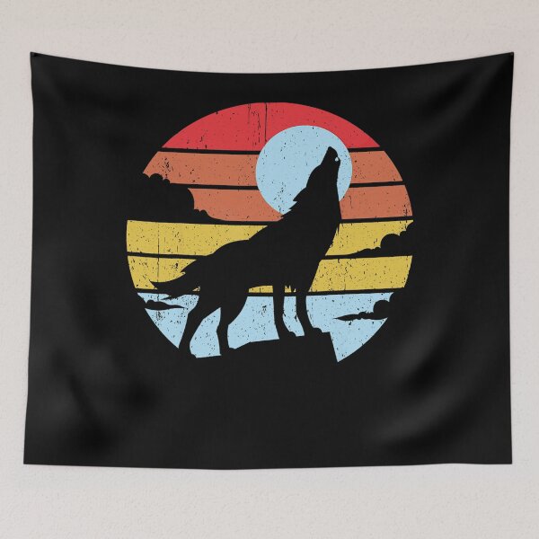 Item preview, Colorful Wolf Design Wolves Moon designed and sold by nvuot24.