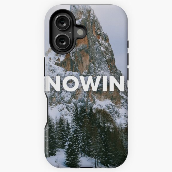 Item preview, snowing - beautiful winter scenery with nature, mountains, and trees designed and sold by Quote Frame.