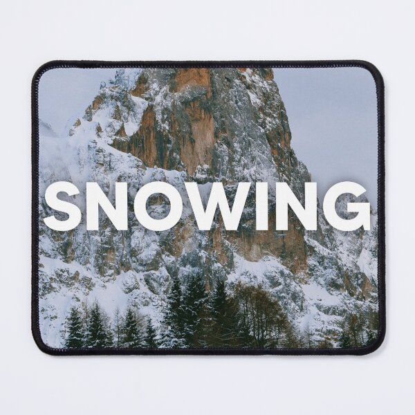 Item preview, snowing - beautiful winter scenery with nature, mountains, and trees designed and sold by Quote Frame.