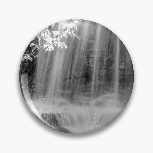 Item preview, Close Up Waterfall Tanyard Creek Grayscale designed and sold by mljdwhite.