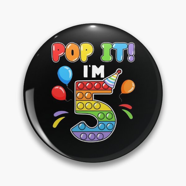 Item preview, Pop It Fidget I'm 5 Colorful Fifth Birthday Gifts For School Age Kids designed and sold by Master Jay.