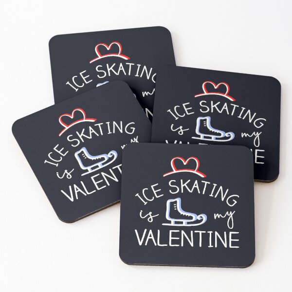 Item preview, ICE SKATING is my VALENTINE - VALENTINES DAY ICE SKATER designed and sold by KoolDsignsDANCE.