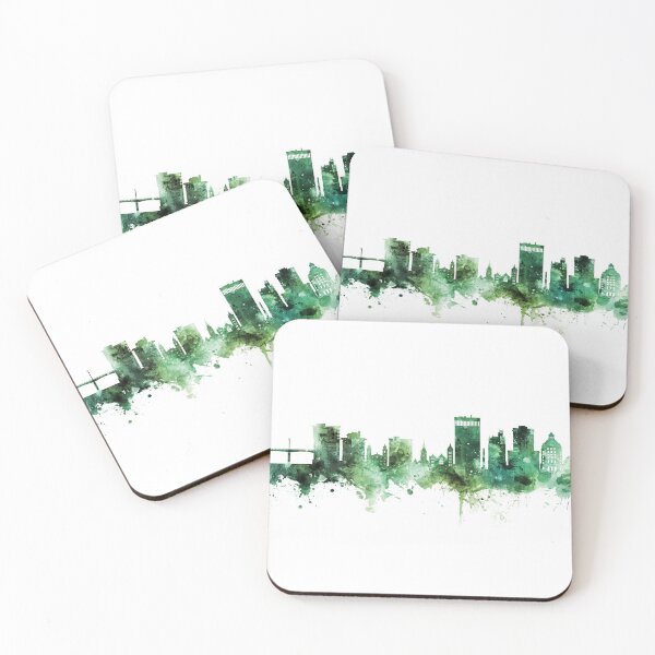 Item preview, Asheville North Carolina Skyline designed and sold by ArtPrints.