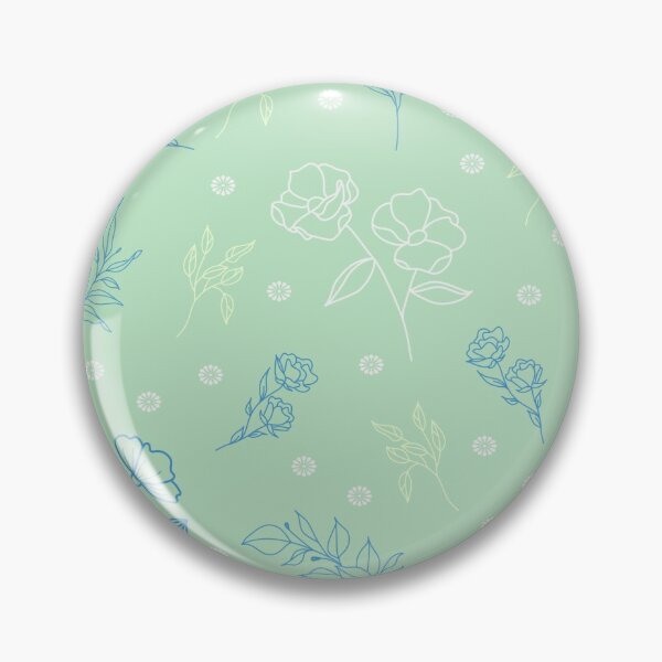 Item preview, Light Green Summer Flower Garden Pattern designed and sold by Missing In Art.