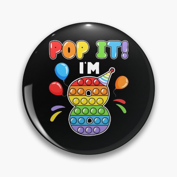 Item preview, Pop It Fidget I'm 8 Colorful Eighth Birthday Gifts For School Age Kids designed and sold by Master Jay.