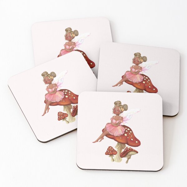 Item preview, African American Fairy in a mushroom designed and sold by LouieVanille.