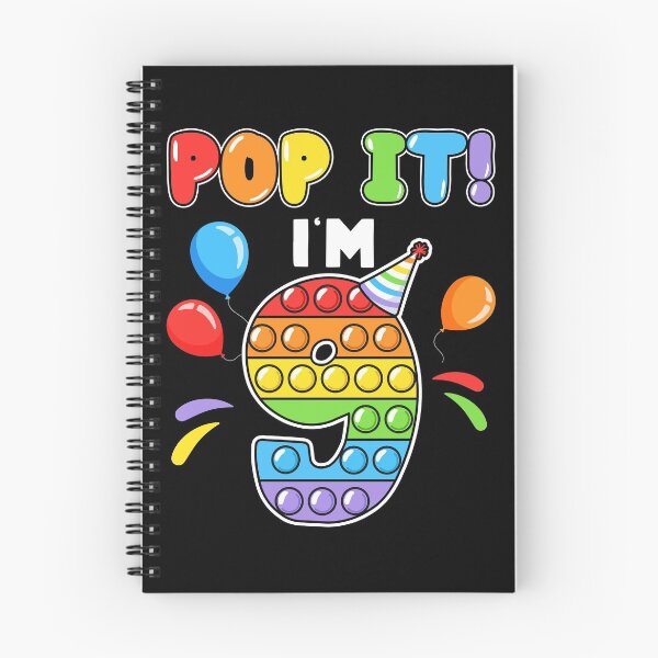 Item preview, Pop It Fidget I'm 9 Colorful Ninth Birthday Gifts For School Age Kids designed and sold by Master Jay.