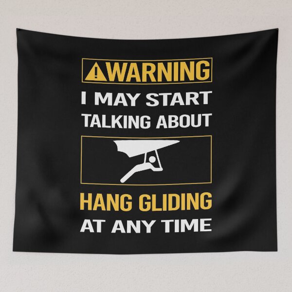 Item preview, Funny Warning Hang Gliding Glider designed and sold by ArydeaNoriega.