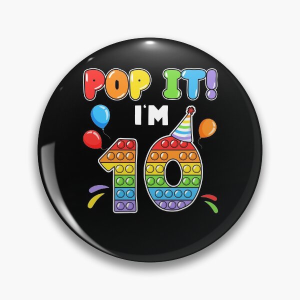 Item preview, Pop It Fidget I'm 10 Colorful Tenth Birthday Gifts For School Age Kids designed and sold by Master Jay.