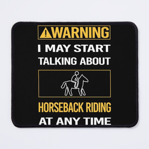 Item preview, Funny Warning Horseback Riding Horse Riding designed and sold by ArydeaNoriega.