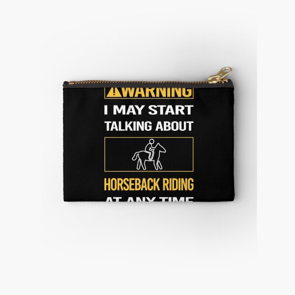 Item preview, Funny Warning Horseback Riding Horse Riding designed and sold by ArydeaNoriega.