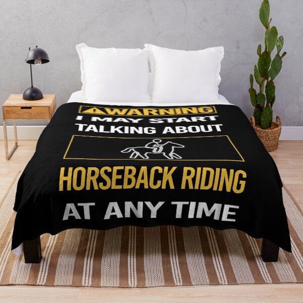 Item preview, Funny Warning Horseback Riding Horse Riding designed and sold by ArydeaNoriega.