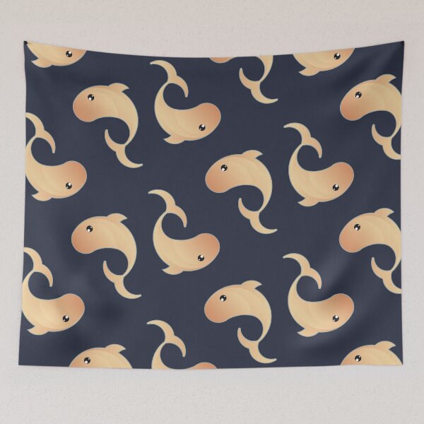 Item preview, Whale Together, Cute Whale Circle designed and sold by nocturnalshop.
