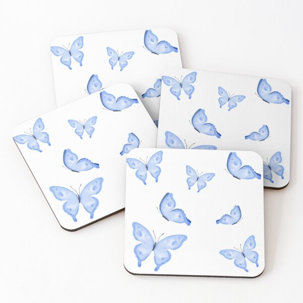 Item preview, Multiple Blue Butterflies sticker set designed and sold by ChriseryMerch.