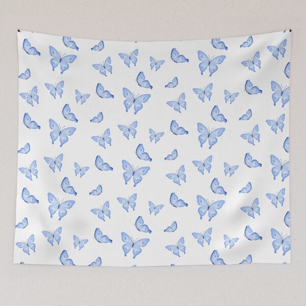 Item preview, Multiple Blue Butterflies sticker set designed and sold by ChriseryMerch.
