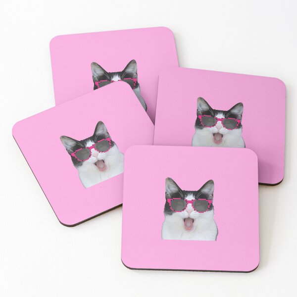 Item preview, Beluga Discord - Beluga Cat - Pixel Pink Glasses designed and sold by DiensDesign.