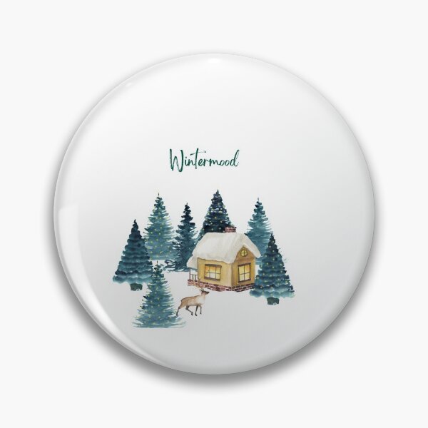 Artikelvorschau, Wintermood Cabin Illustration - Trendy Wintermood Holzhütte Design Geschenkidee für Winterliebhaber entworfen und verkauft von Prince - Bestseller ★★★★★.