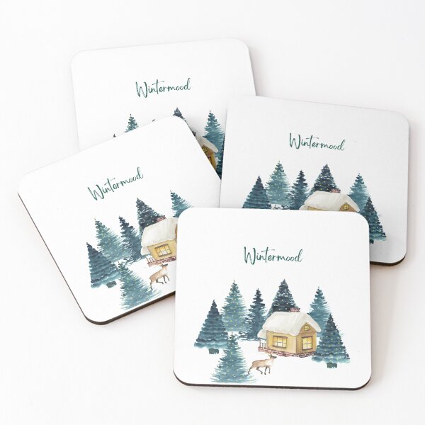 Item preview, Wintermood Cabin Illustration - Trendy Wintermood Wooden Cabin Design Gift Idea For Winter Lovers designed and sold by Prince - Bestseller ★★★★★.