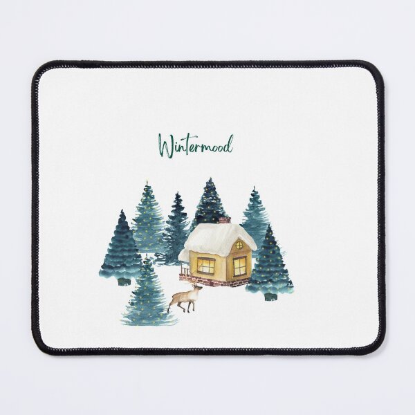 Item preview, Wintermood Cabin Illustration - Trendy Wintermood Wooden Cabin Design Gift Idea For Winter Lovers designed and sold by Prince - Bestseller ★★★★★.