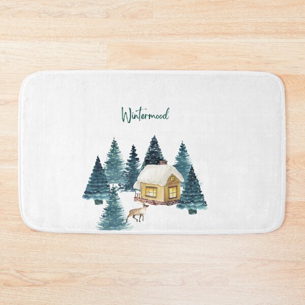 Artikelvorschau, Wintermood Cabin Illustration - Trendy Wintermood Holzhütte Design Geschenkidee für Winterliebhaber entworfen und verkauft von Prince - Bestseller ★★★★★.