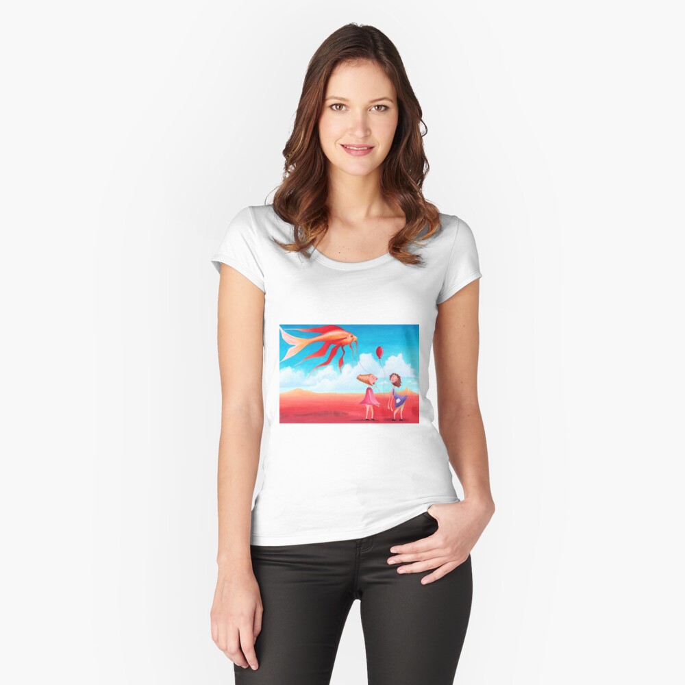 Item preview, Fitted Scoop T-Shirt designed and sold by BeckmogArt.