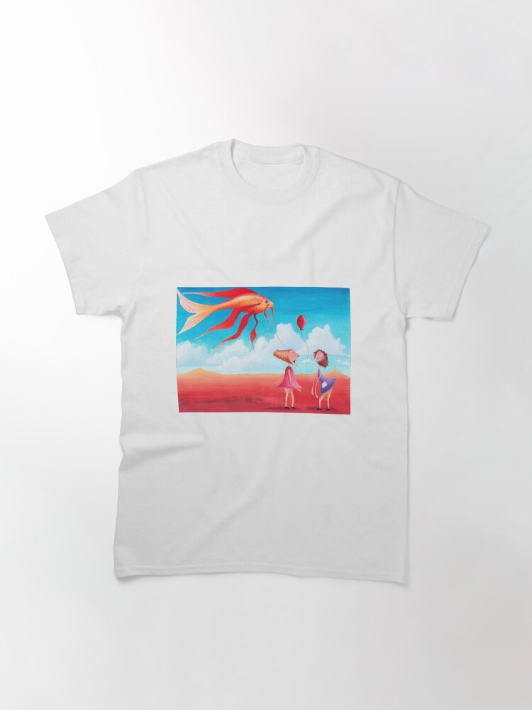 Thumbnail 3 of 7, Classic T-Shirt, Goldfish Balloon designed and sold by BeckmogArt.