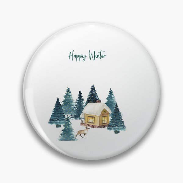 Artikelvorschau, Wintermood Happy Winter Cabin Illustration - Trendy Wintermood Holzhaus Design Geschenkidee für Winterliebhaber entworfen und verkauft von Prince - Bestseller ★★★★★.