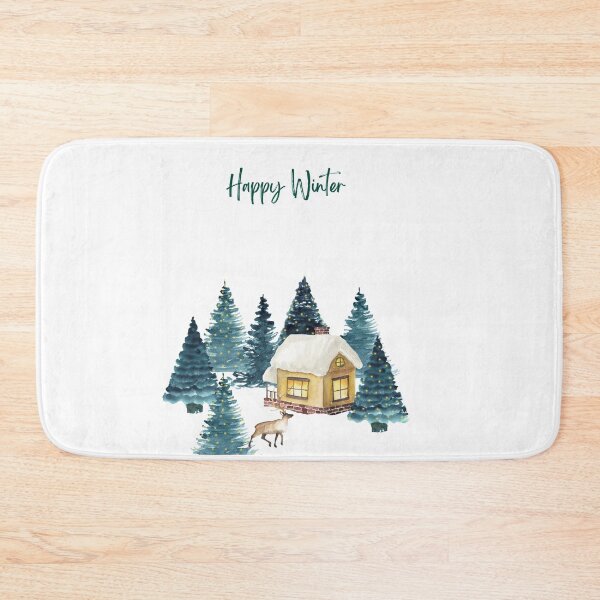 Artikelvorschau, Wintermood Happy Winter Cabin Illustration - Trendy Wintermood Holzhaus Design Geschenkidee für Winterliebhaber entworfen und verkauft von Prince - Bestseller ★★★★★.