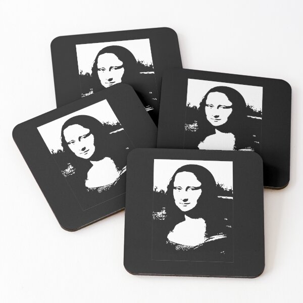 Item preview, Abstract Mona Lisa - BW1 designed and sold by BlackLineWhite.