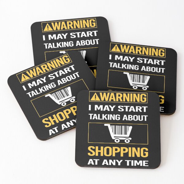 Item preview, Funny Warning Shopping Shopper designed and sold by FulviaContreras.