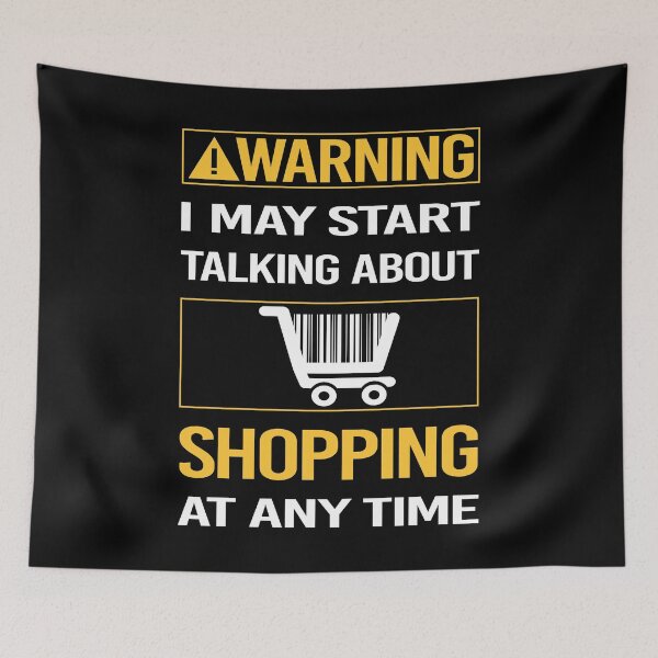 Item preview, Funny Warning Shopping Shopper designed and sold by FulviaContreras.
