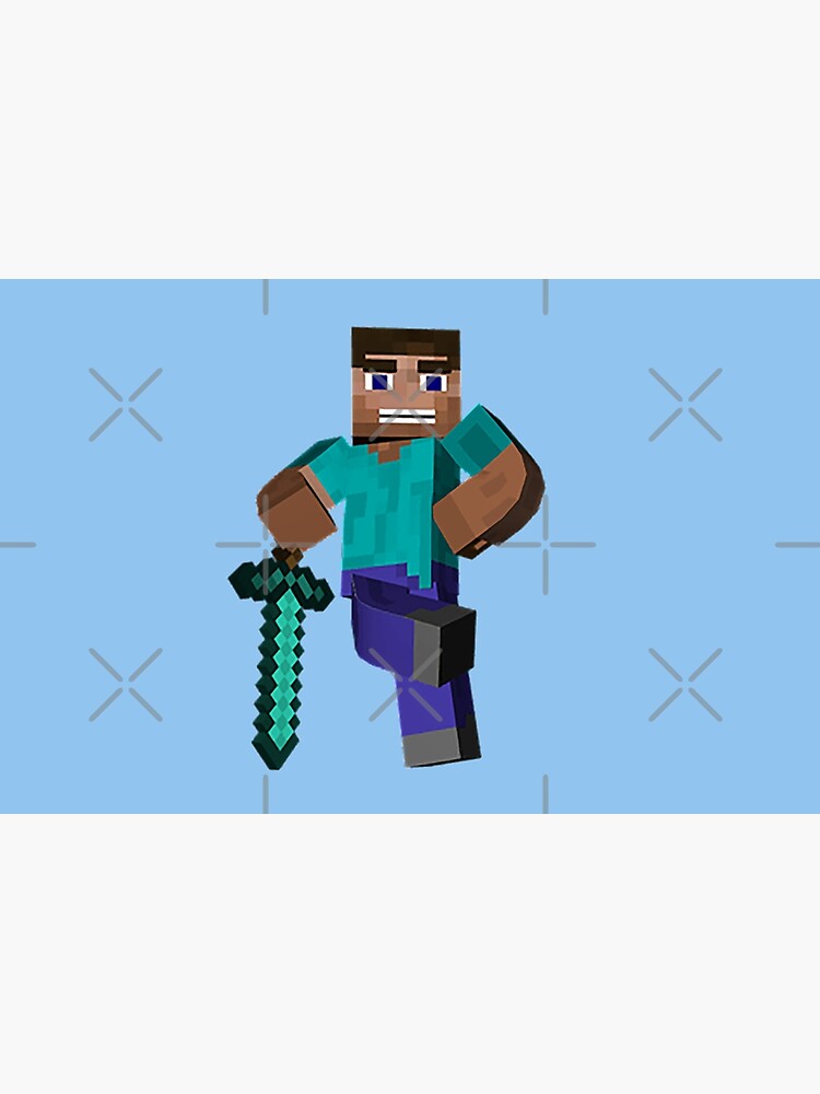 Steve Holding A Grass Block, Minecraft Skin