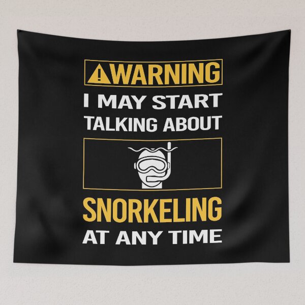 Item preview, Funny Warning Snorkeling Snorkelling Snorkel Snorkeler designed and sold by FulviaContreras.