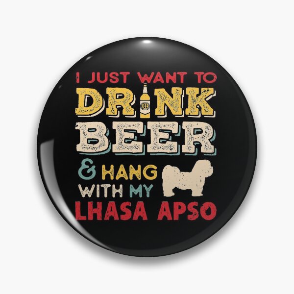Item preview, Lhasa Apso Dog Dad Beer Lover designed and sold by rafaeltto.