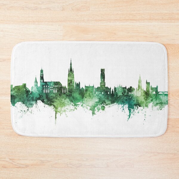 Item preview, Bruges Belgium Skyline designed and sold by ArtPrints.
