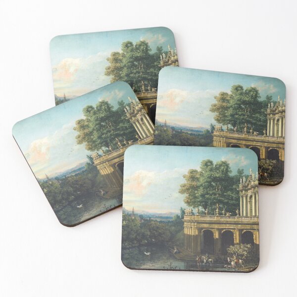 Item preview, Architectural Caprice with a Palace (1765) - Bernardo Bellotto designed and sold by SALON DES ARTS.