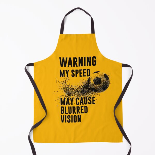 Item preview, WARNING My Speed May Cause Blurred Vision Funny Soccer Quotes designed and sold by goodspy.