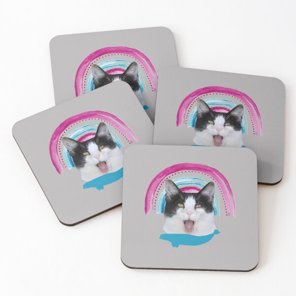 Item preview, Beluga Discord - Beluga Cat with Rainbow designed and sold by DiensDesign.