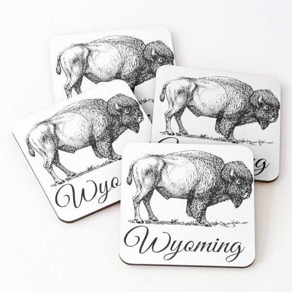 Item preview, Wyoming Script and Buffalo designed and sold by RMHTees.