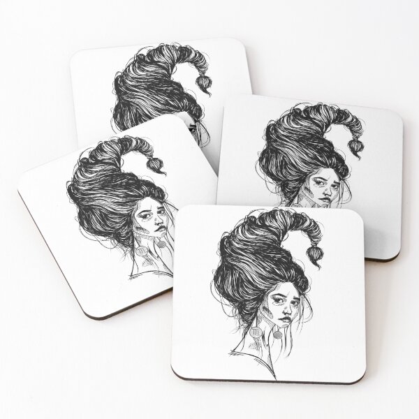 Item preview, Portrait Woman Scorpio Zodiac Tattoo designed and sold by Mothartink.