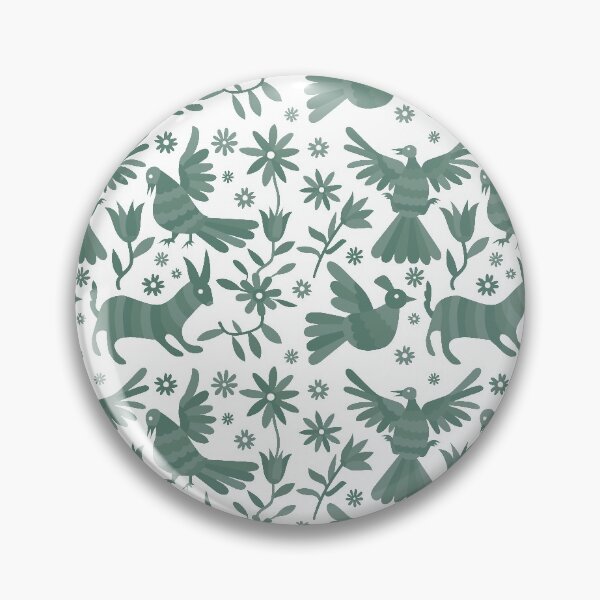 Item preview, green otomi texture, mexican otomi, mexican art, otomi, green mexican texture, mexican craft, mexican folk, otomi texture, mexican pattern, flowers, birds, animals, blue designed and sold by Terevela.