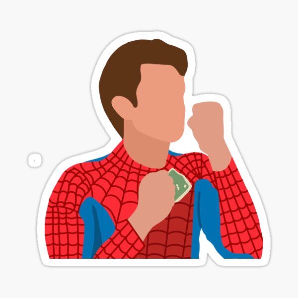 andrew garfield money sticker by njldesigns redbubble