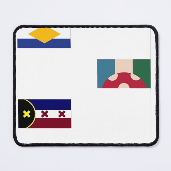 Item preview, Showchester, L'manburg and Kinoko Kingdom flags from the DreamSMP designed and sold by sodoprod.