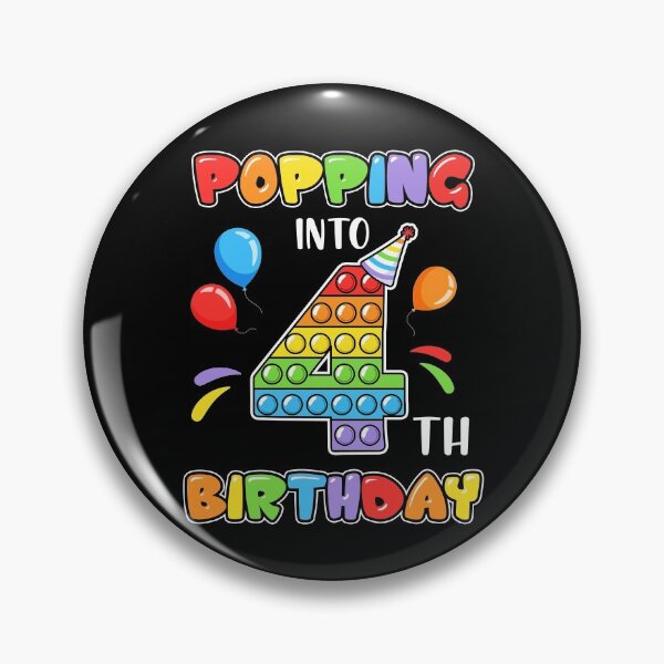 Item preview, Popping Into 4th Colorful Fourth Birthday Gifts For School Age Kids designed and sold by Master Jay.